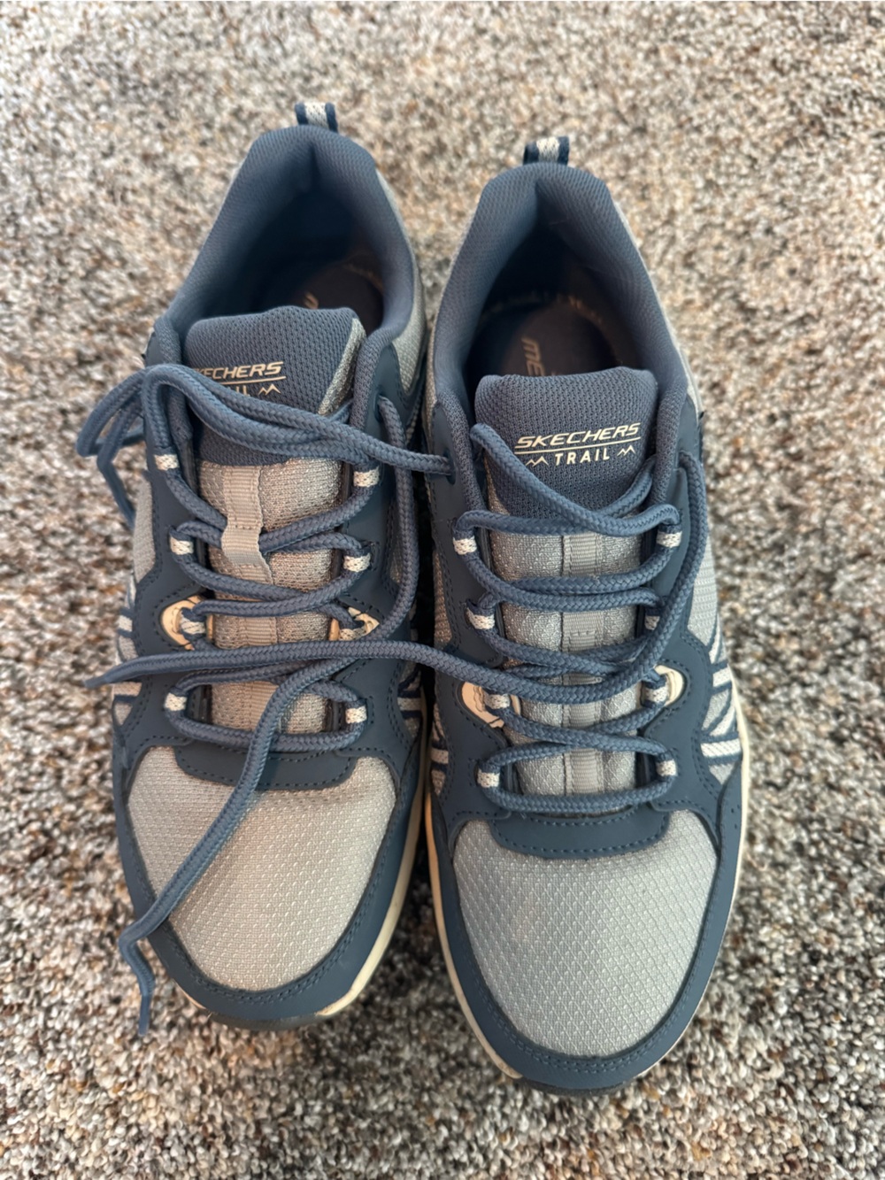 Skechers Women's Navy and Light Gray Athletic Trail Sneakers